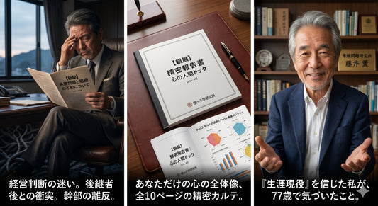 【先着50名限定・モニター特別価格】経営者のための「心の人間ドック」（根っ子学130問精密診断）